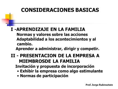 CONSIDERACIONES BASICAS