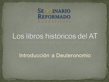 Los libros históricos del AT