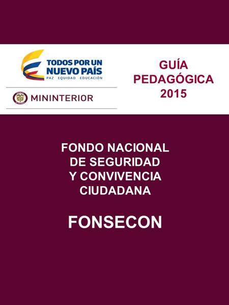 Y CONVIVENCIA CIUDADANA