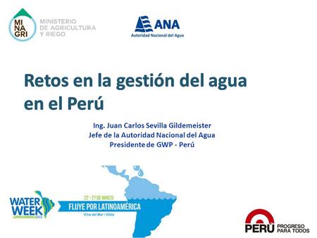 Retos en la gestión del agua en el Perú