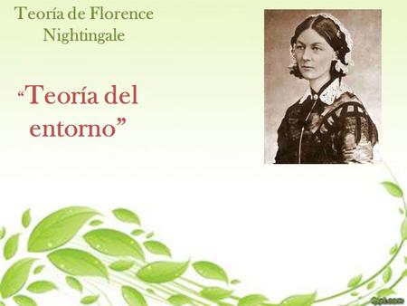 Teoría de Florence Nightingale