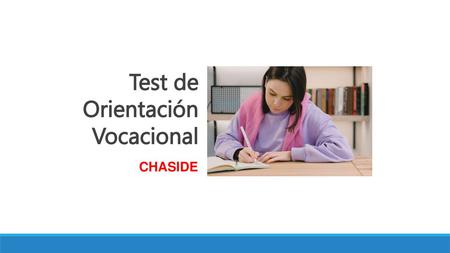 Test de Orientación Vocacional