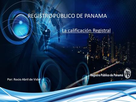 REGISTRO PÚBLICO DE PANAMA