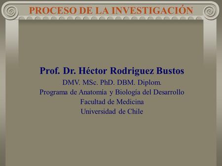 PROCESO DE LA INVESTIGACIÓN