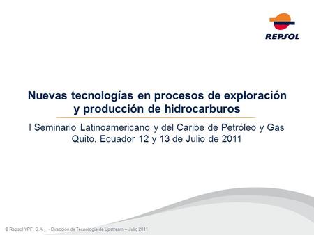 I Seminario Latinoamericano y del Caribe de Petróleo y Gas