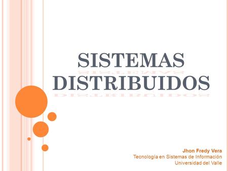SISTEMAS DISTRIBUIDOS