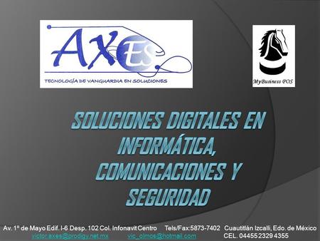 Av. 1º de Mayo Edif. I-6 Desp. 102 Col. Infonavit Centro Tels/Fax:5873-7402 Cuautitlán Izcalli, Edo. de México