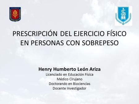 PRESCRIPCIÓN DEL EJERCICIO FÍSICO EN PERSONAS CON SOBREPESO