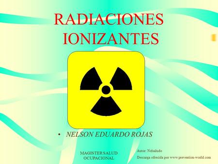 RADIACIONES IONIZANTES