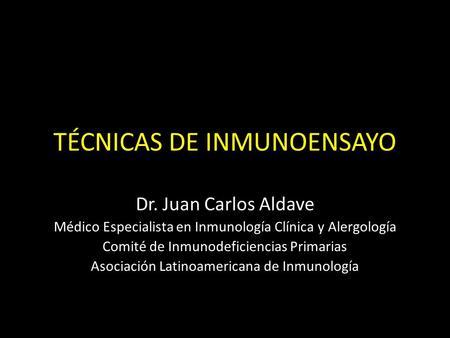 TÉCNICAS DE INMUNOENSAYO