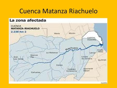 Cuenca Matanza Riachuelo. Distribución de las descargas.