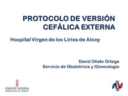 PROTOCOLO DE VERSIÓN CEFÁLICA EXTERNA