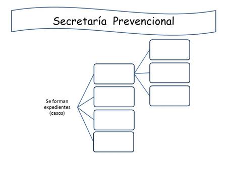 Secretaría Prevencional Se forman expedientes (casos) 1)2)3)4)