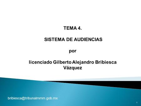 licenciado Gilberto Alejandro Bribiesca Vázquez