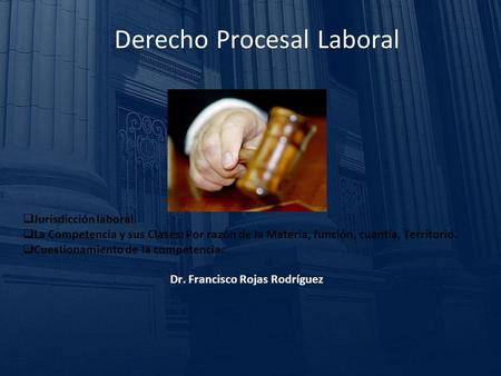 Derecho Procesal Laboral