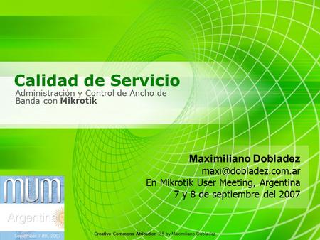 Administración y Control de Ancho de Banda con Mikrotik