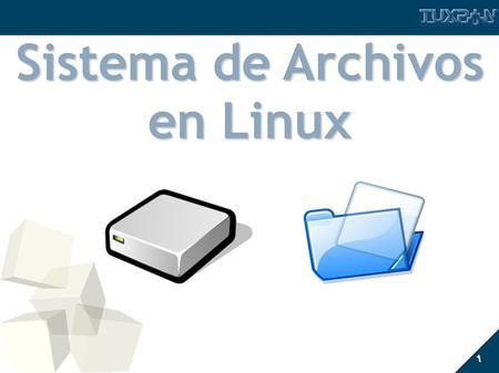 1 Sistema de Archivos en Linux. 2 Como es en Windows? ● Cada particion tiene asignada una letra ● Hay dispositivos sin particiones (floppy) ● Tipicamente: