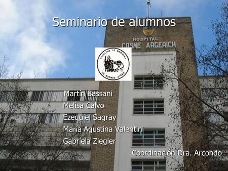 Seminario de alumnos Melisa Calvo Ezequiel Sagray