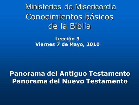 Ministerios de Misericordia