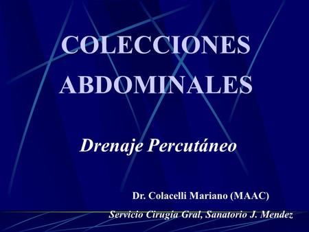 COLECCIONES ABDOMINALES