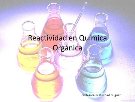 Reactividad en Química Orgánica