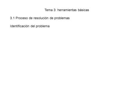 Tema 3: herramientas básicas