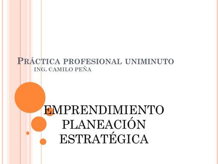Práctica profesional uniminuto
