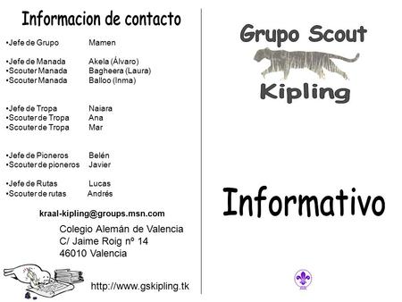 Informacion de contacto