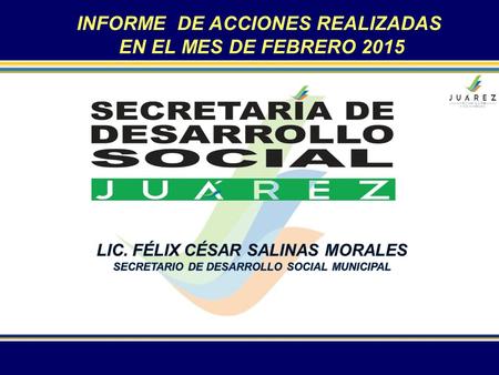 INFORME DE ACCIONES REALIZADAS EN EL MES DE FEBRERO 2015.