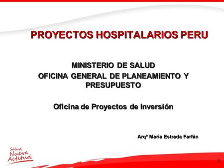 PROYECTOS HOSPITALARIOS PERU