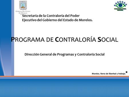 Dirección General de Programas y Contraloría Social