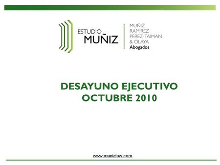 DESAYUNO EJECUTIVO OCTUBRE 2010.
