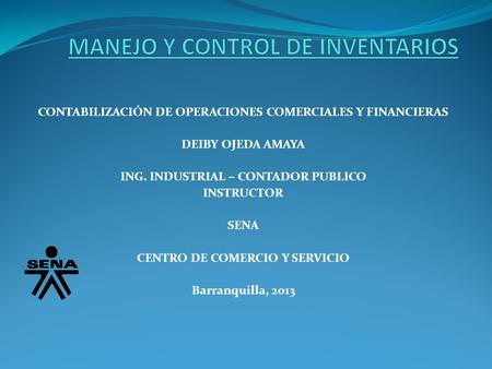 MANEJO Y CONTROL DE INVENTARIOS