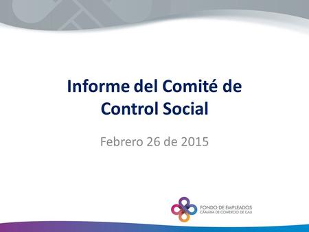 Informe del Comité de Control Social Febrero 26 de 2015.