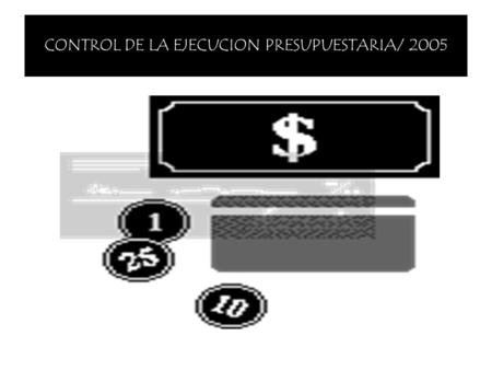 CONTROL DE LA EJECUCION PRESUPUESTARIA/ 2005. ¿POR QUE RACIONALIZAR LOS RECURSOS?