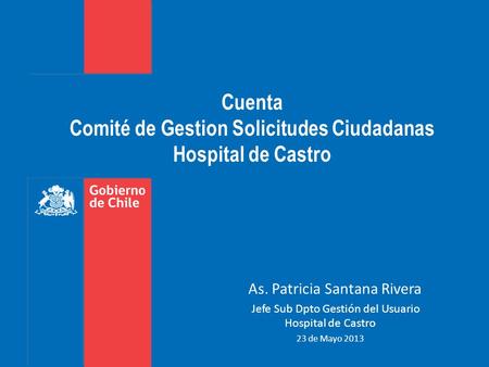 Cuenta Comité de Gestion Solicitudes Ciudadanas Hospital de Castro