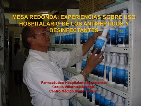 Farmacéutico Hospitalario Especialista Cecilia Villarruel Bendezú