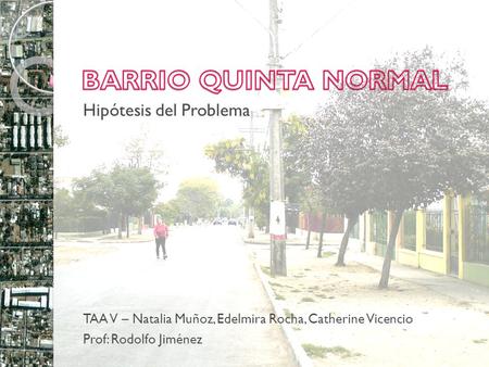 Hipótesis del Problema TAA V – Natalia Muñoz, Edelmira Rocha, Catherine Vicencio Prof: Rodolfo Jiménez.