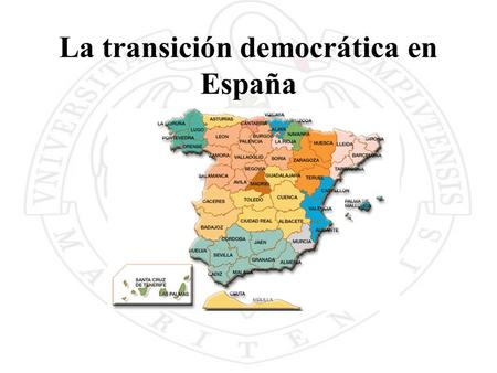 La transición democrática en España