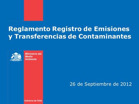 Reglamento Registro de Emisiones y Transferencias de Contaminantes