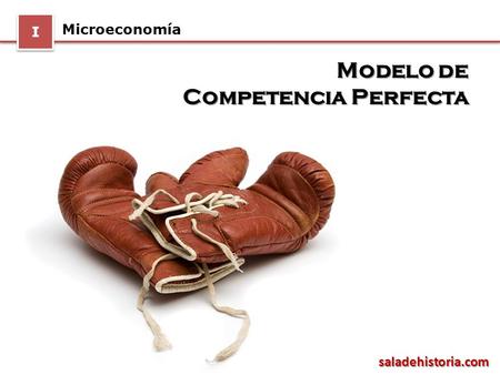 I Microeconomía Modelo de Competencia Perfecta saladehistoria.com.
