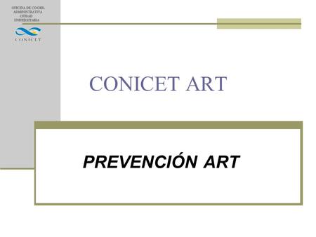 CONICET ART PREVENCIÓN ART.