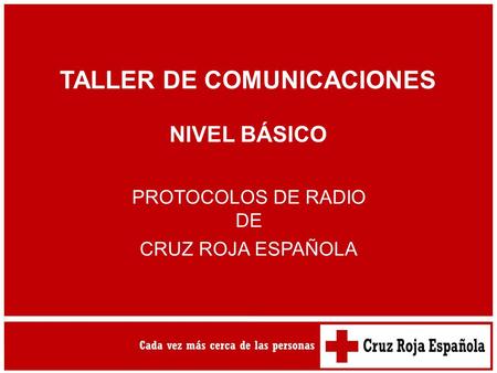 TALLER DE COMUNICACIONES