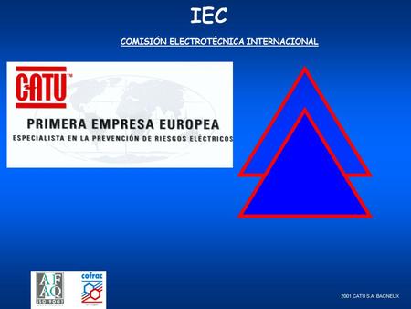 IEC COMISIÓN ELECTROTÉCNICA INTERNACIONAL 2001 CATU S.A. BAGNEUX.