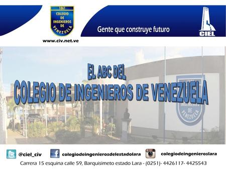 COLEGIO DE INGENIEROS DE VENEZUELA