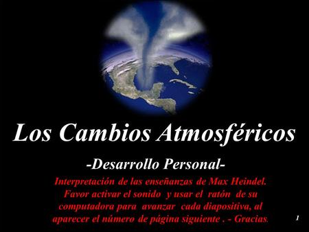 Los Cambios Atmosféricos -Desarrollo Personal-