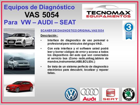 Equipos de Diagnóstico VAS 5054 Para VW – AUDI – SEAT