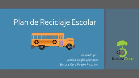 Plan de Reciclaje Escolar