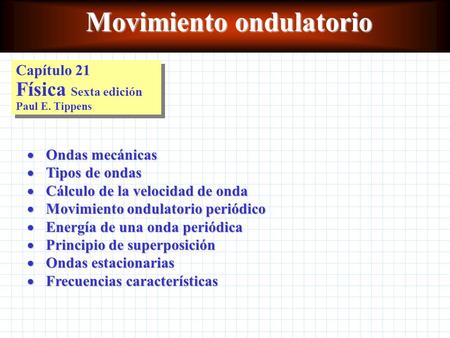 Movimiento ondulatorio