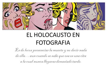 EL HOLOCAUSTO EN FOTOGRAFIA